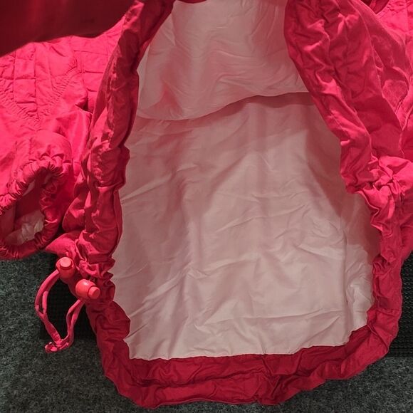 VTG Roffe Puffer Ski Jacket SzM Bomber Retro 80s Neon Pink Glam Tech Union USA - Picture 12 of 16